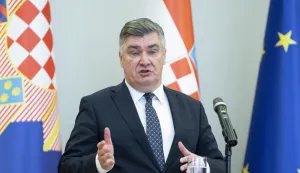 Zagreb, 30.06.2026. - Konferencija za medije predsjednika Zorana Milanovića. Na slici predsjednik Zoran Milanović.foto HINA/ Sa&scaron;a KOLJAN/ sk