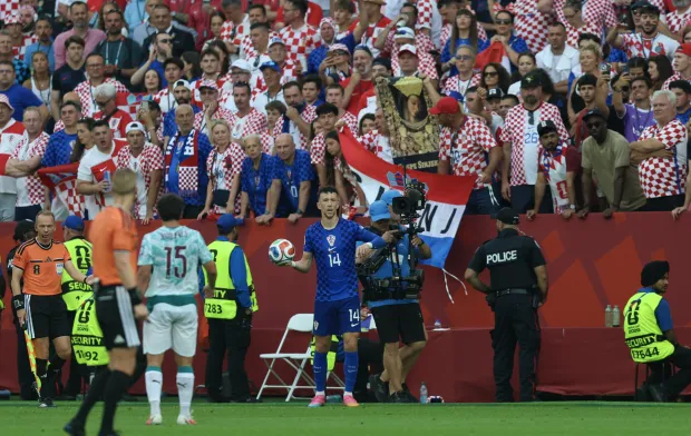 Torongo, 03.07.2026 - Utakmica 1/16 finala Svjetskog nogometnog prvenstva Portugal - Hrvatska u Torontu. Na slici Ivan Peri&scaron;ić.foto HINA/ Daniel KASAP/ ds