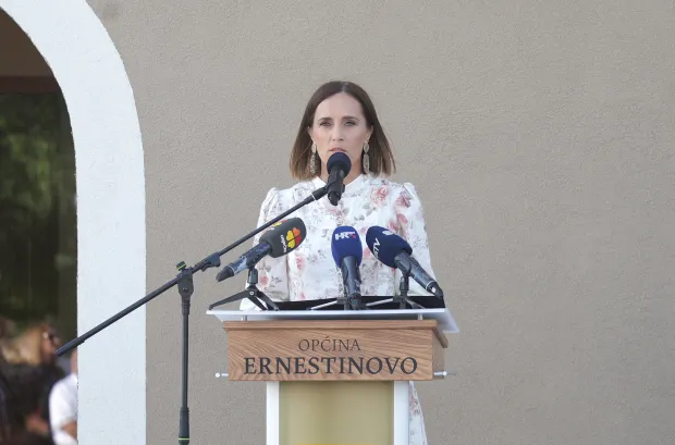 Ernestinovo, 03. 07. 2026., IDEM, Kulturni dječji centar, Andrej Plenković, otvaranjem, otvorenje, obilazak, Marijana Junu&scaron;ićSNIMIO BRUNO JOBST