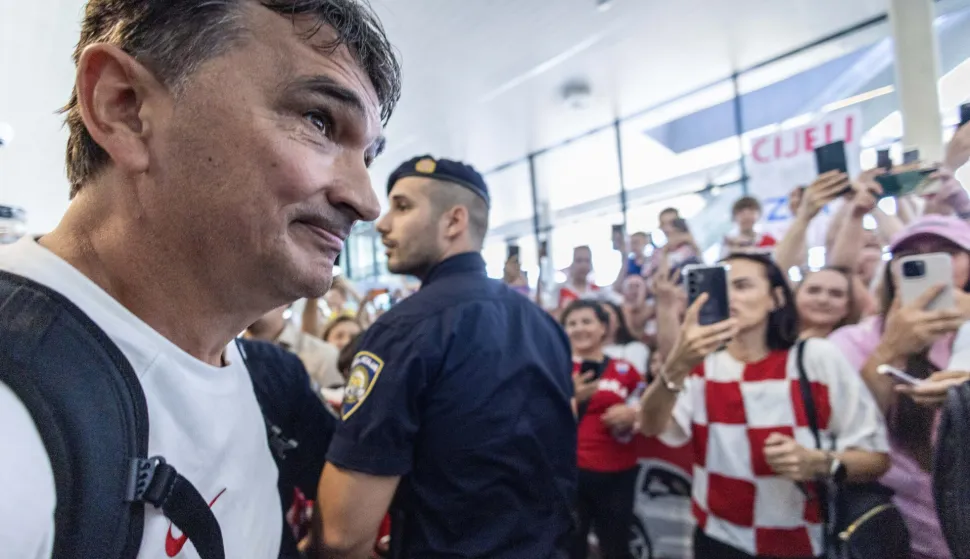 Zagreb, 4.7.2026 - Doček nogometne reprezentacije sa svjetskog prvenstva. Na slici Zlatko Dalić.Foto Hina/ Dario GRZELJ/ dag