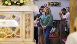Split, 04.06.2026. - Splitsko-makarski nadbiskup Zdenko Križić predvodio misno slavlje na svetkovinu Tijelova u katedrali sv. Dujma u Splitu. Na fotografiji Željana Zovko.foto HINA/ Miroslav Lelas/ lm