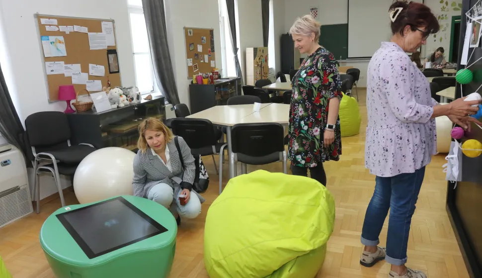 Osijek, 20. 05. 2022, FOOZOS, Fakultet za odgojne i obrazovne znanosti, Osijek. Kabinet za inkluzivnu i inovativnu pedagogiju opremio je UNICEF..snimio GOJKO MITIĆ