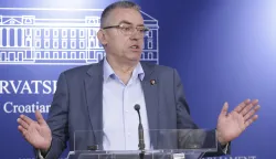 Zagreb, 07.07.2026 - Hrvatski sabor, konferencija za medije Stipe Mlinarića na temu Tjednik Novosti. Na fotografiji Stipo Mlinarić.foto HINA/ Admir BULJUBA&Scaron;IĆ/ abu
