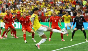 Soccer Football - FIFA World Cup 2026 - Round of 16 - Switzerland v Colombia - BC Place, Vancouver, Canada - July 7, 2026 Colombia's Richard Rios in action REUTERS/Albert Gea Photo: ALBERT GEA/REUTERS