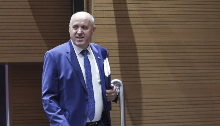 Zagreb, 08.07.2026 - Nastavak 10. sjednice Hrvatskog sabora koja je započela raspravom o Prijedlogu strategije upravljanja nekretninama i pokretninama u vlasni&scaron;tvu Republike Hrvatske za razdoblje 2026.-2035.&nbsp;Na fotografiji Branko Bačić.foto HINA/ Admir BULJUBA&Scaron;IĆ/ abu