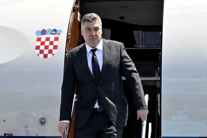Croatia's President Zoran Milanovic arrives at Esenboga Airport to attend the 36th NATO Heads of State and Government Summit in Ankara on July 7, 2026. (Photo by ?smail Kaplan/POOL/AFP)