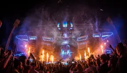 13.07.2025., Split - Treca Vecer Ultra Festivala. Na fotografiji: Nastup DJ-a Hardwell Photo: Zvonimir Barisin/PIXSELL