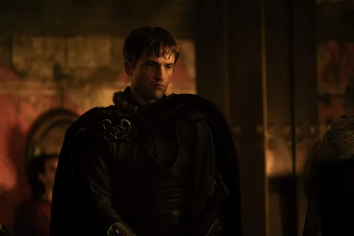 Robert Pattinson is Antinous in THE ODYSSEY, written, produced, and directed by Christopher Nolan. (2026) 