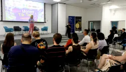 Osijek, 10. 07. 2026, IT park, Money Tik Talk- financijsko savjetovanje za mlade.snimio GOJKO MITIĆ