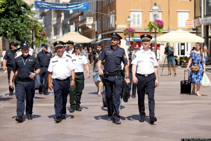 15.7.2026. Rijeka - Predstavljanje stranih policijskih sluzbenika koji su rasporedeni u Policijsku upravu primorsko-goransku u sklopu projekta Sigurna turisticka destinacija. Photo: Nel Pavletic/PIXSELL