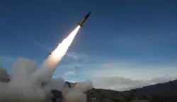 (FILES) This handout photo courtesy of the US Department of Defense taken on December 14, 2021 shows the US Army conducting live fire tests of the Army Tactical Missile System (ATACMS) at the White Sands Missile Range in New Mexico. German arms giant Rheinmetall is to produce missiles designed by US aerospace firm Lockheed Martin, the companies said on July 7, 2026, marking the first time the munitions have been made in Europe. With a range of up to 190 miles (300 kilometres), ATACMS -- or Army Tactical Missile Systems -- have been used in the Ukraine and Iran wars, the Gulf and Iraq. (Photo by John Hamilton/DoD/AFP)/RESTRICTED TO EDITORIAL USE - MANDATORY CREDIT "AFP PHOTO/JOHN HAMILTON/US DEPARTMENT OF DEFENSE" - NO MARKETING NO ADVERTISING CAMPAIGNS - DISTRIBUTED AS A SERVICE TO CLIENTS