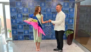 Gradonačelnik Pavliček primio Vukovarku Leu Turkalj, prvu pratilju Miss sporta Hrvatske 2026.