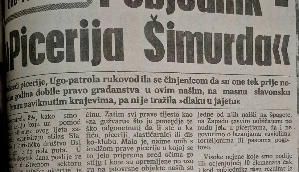 GLASOVA UGOPATROLAOBILAZILA PRVE PIZZERIJE