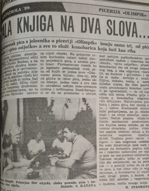 GLASOVA UGOPATROLAOBILAZILA PRVE PIZZERIJE