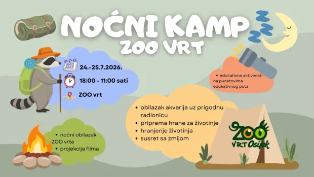 Noćni kamp u Zoolo&scaron;kom vrtu vizual