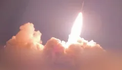 This screen grab taken from video footage released on July 16, 2026 by Iran's Revolutionary Guards (IRGC)'s Sepah News website shows a missile being launched from an undisclosed location towards US targets in Jordan, Kuwait and Bahrain. Kuwait's military said it was responding to renewed Iranian aerial attacks on July 16 as Iran and the United States exchanged strikes over control of the vital Strait of Hormuz. (Photo by SEPAHNEWS.COM/AFP)/