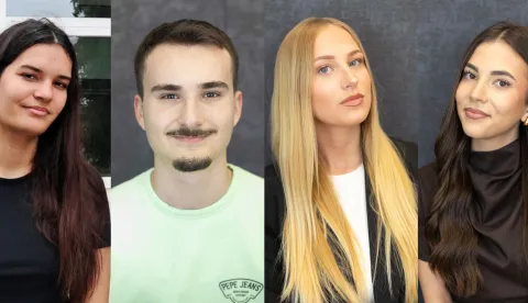 Upisi na fakultet, brucosi, studentiLu Mar&scaron;alek, Andrej Keglević, Paula Juri&scaron;ić i Sofia Jaćimović