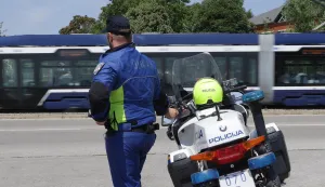 Osijek, 14. 07. 2026., Plavi Glas, prometna policija, MUP, policija,SNIMIO BRUNO JOBST