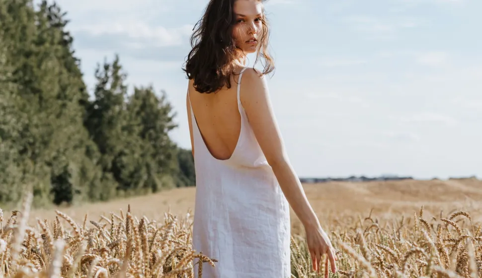 lanena haljina