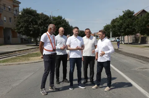 Vi&scaron;njevac, 22. 07. 2026., Ulica bana Josipa Jelačića, kolnik, cesta, početak radova, radovi, nova cesta, Ivan Bari&scaron;ić; Ivan Radić; Mirko Ivković; Livio MeđurečanSNIMIO BRUNO JOBST