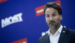 Zagreb, 29.06.2026. - Konferenciju za medije saborskog zastupnika Mosta Marina Miletića na temu: Za&scaron;to ministar Ćorić gazi po obrtnicima, a pu&scaron;ta UBER i BOLT da odnose desetke milijune eura u Nizozemsku i Estoniju? Na slici Marin Miletić.foto HINA/ Sa&scaron;a KOLJAN/ sk