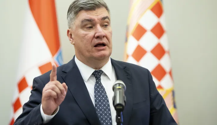 Zagreb, 03.07.2026. - Izjava predsjednika Zorana Milanovića.Na slici predsjednik RH Zoran Milanović.foto HINA/ Sa&scaron;a KOLJAN/ sk