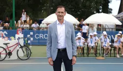 Osijek, 20. 07. 2026., Perivoj kralja Tomislava, Teniski tereni, first slam, Donna Vekić, press konferencija; konferencija za medije, Dragan PrimoracSNIMIO BRUNO JOBST