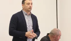 Osijek, 05. 05. 2026, Kuća nogometa, Kupsak ulica. Izvanredna izborna skup&scaron;tina Nogometnao sredi&scaron;ta Osijek...snimio GOJKO MITIĆ