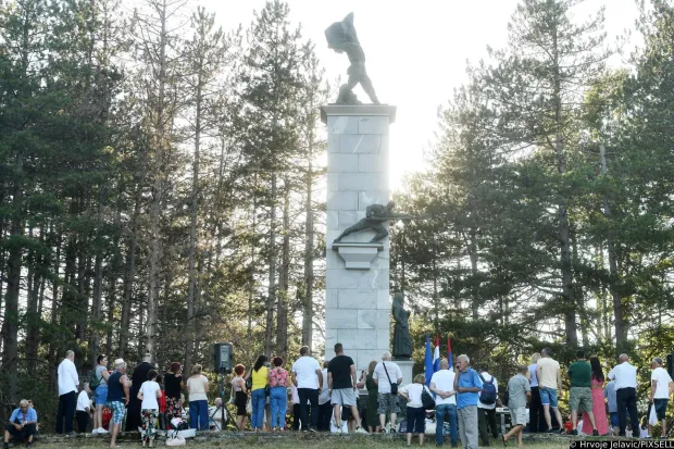 27.07.2024., Srb - Srpsko narodno vijece (SNV) i Savez antifasistickih boraca i antifasista RH (SABA) organizirali su u Srbu narodni zbor povodom 83. godisnjice Dana ustanka. Photo: Hrvoje Jelavic/PIXSELL