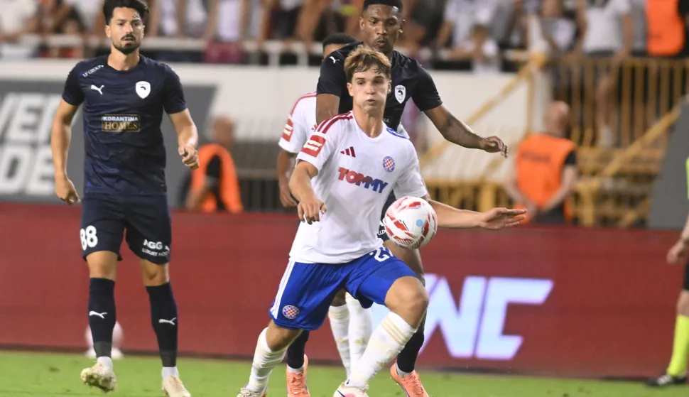 Split, 23.07.2026. - Prva utakmica 2. pretkola nogometne Europske lige Hajduk - Pafos. foto HINA/ Mario STRMOTIĆ/ ms