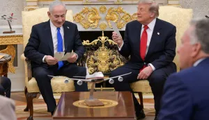 This handout picture released by the Israeli Government Press Office (GPO) Shows Israel's Prime Minister Benjamin Netanyahu (L) meeting with US President Donald Trump in the Oval Office of the White House in Washington DC, on July 28, 2026. Israeli Prime Minister Benjamin Netanyahu visited the White House on July 28 for his first in-person talks with President Donald Trump since the Iran war began, as the leaders sought to patch over public disagreements on the conflict. (Photo by GPO/AFP)/- Israel OUT/RESTRICTED TO EDITORIAL USE - MANDATORY CREDIT "AFP PHOTO/GPO/HANDOUT/" - NO MARKETING NO ADVERTISING CAMPAIGNS - DISTRIBUTED AS A SERVICE TO CLIENTS