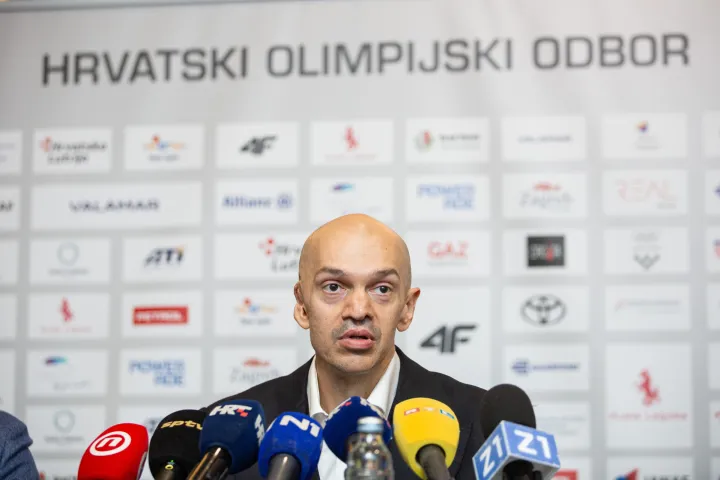 Zagreb, 29.07.2026 - Konferencija za medije novoizabranog predsjednika Hrvatskog olimpijskog odbora Josipa Varvodi?a. foto HINA/ Luka ?ANGULIN/ ik