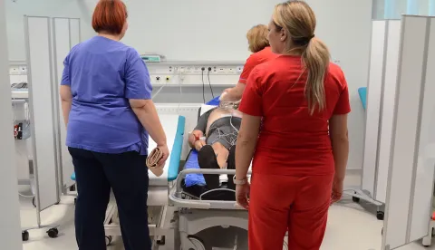 osijek, 27 rujna 2023, 11,30 sati, kbc, bolnica, ohbp, objedinjeni hitni bolnički prijem, prvi dan rada, zdravstvo, novinar vesna latinovićsnimio zdenko pu&scaron;ić