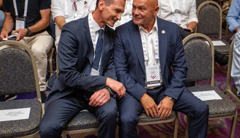 Zagreb, 29.07.2026.- Izborna sjednica Skup&scaron;tine Hrvatskog olimpijskog odbora na kojoj je izabran novi predsjednik HOO-a.Na fotografiji Dragan Primorac.foto HINA/ Luka &Scaron;ANGULIN/ l&scaron;