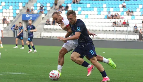 Osijek, 18. 07. 2026, Opus Arena, nogomet, prijateljska utakmica, Osijek - Honved. Nail Omerović (11).snimio GOJKO MITIĆ