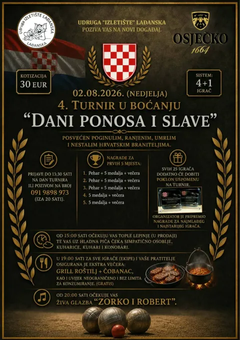 Udruga &ldquo;Izleti&scaron;te&rdquo; poziva na turnir u boćanju