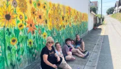 Spektakularan mural na zidu Baranjskih dvora u Zmajevcu