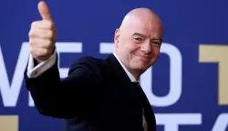 EAST RUTHERFORD, NEW JERSEY - JULY 19: FIFA President Gianni Infantino arrives at the stadium before the FIFA World Cup 2026 Final match between Spain and Argentina at New York New Jersey Stadium on July 19, 2026 in East Rutherford, New Jersey. Florencia Tan Jun/Getty Images/AFP (Photo by Florencia Tan Jun/GETTY IMAGES NORTH AMERICA/Getty Images via AFP)