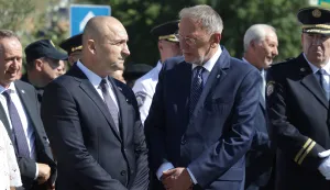 Dalj, 01. 08. 2026., obilježavanje 35. obljetnice pogiblje policajaca i civila u Dalju, Dalj, svečanost, polaganje vijenaca, svijeće, Ivan Anu&scaron;ić; Davor BožinovićSNIMIO BRUNO JOBST