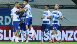 Velika Gorica, 01.08.2026. - Na Gradskom stadionu u Velikoj Gorici odigrana je utakmica 1. kola Hrvatske nogometne lige između Gorice i Osijeka.foto HINA/ Edvard &Scaron;U&Scaron;AK /es