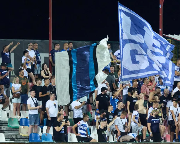 Velika Gorica, 01.08.2026. - Na Gradskom stadionu u Velikoj Gorici odigrana je utakmica 1. kola Hrvatske nogometne lige između Gorice i Osijeka.foto HINA/ Edvard &Scaron;U&Scaron;AK /es