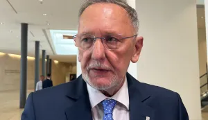 Luxembourg, 04.06.2026. - Ministri unutarnjih poslova država članica EU-a odobrili su u četvrtak u Luxembourgu okvir za provedbu strategije za droge u čemu Hrvatska postiže ozbiljne rezultate, rekao je ministar Davor Božinović. Na fotografiji Davor Božinović. foto HINA/ Slavko VUKADIN/ ml