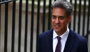 Britain's Foreign Secretary Ed Miliband arrives ahead of a cabinet meeting in Downing Street in London on July 21, 2026, a day after Andy Burnham became Britain's new prime minister. Britain's new Prime Minister Andy Burnham lost no time on July 20 in reshaping the cabinet he inherited from Keir Starmer, removing key figures and offering others new positions. (Photo by Peter Nicholls/AFP)