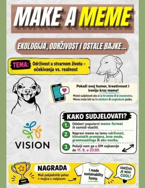 Nagradni meme natječaj za mlade, prijave jo&scaron; danas!