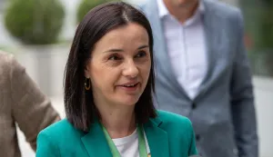 Zagreb, 05.06.2026. Ministrica za&scaron;tite okoli&scaron;a i zelene tranzicije Marija Vučković je na konferenciji za novinare predstavla Nacrt prijedloga zakona o izmjenama i dopunama Zakona o provedbi Uredbe (EU) 2023/115 o stavljanju na raspolaganje na trži&scaron;tu Unije i izvozu iz Unije određene robe i određenih proizvoda povezanih s deforestacijom i degradacijom &scaron;uma i izmjene Pravilnika o gospodarenju posebnim kategorijama otpada u sustavu Fonda za za&scaron;titu okoli&scaron;a i energetsku učinkovitost.Na fotografiji Marija Vučković.foto HINA/ Luka &Scaron;ANGULIN/ l&scaron;