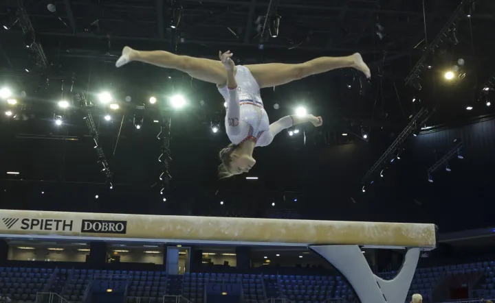 Zagreb, 11.08.2026 - Trening ženskih gimnastičkih reprezentacija održalo se uoči početka &nbsp;Europskog prvenstva u sportskoj gimnastici. Hrvatsku će na Europskom prvenstvu predstavljati: Tina Zelčić, Tijana Korent, Mila Prpić, Christina Zwicker i Erin Bakran.foto HINA/ Admir BULJUBA&Scaron;IĆ/ abu