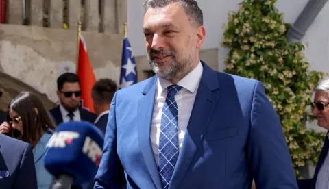 29.05.2026., Zadar - Izaslanik Vlade Republike Hrvatske i ministar vanjskih i europskih poslova Republike Hrvatske Gordan Grlic Radman sudjelovao je na otvaranju pocasnog konzulata Bosne i Hercegovine u Zadru Photo: Sime Zelic/PIXSELL