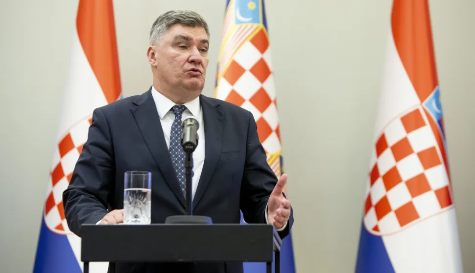 Zagreb, 03.07.2026. - Izjava predsjednika Zorana Milanovića.Na slici predsjednik RH Zoran Milanović.foto HINA/ Sa&scaron;a KOLJAN/ sk