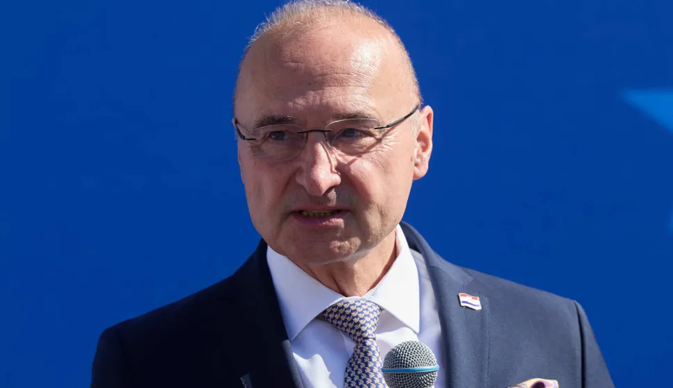 Zagreb, 09.05.2026. - Proslavu je organizirao Ured Europskog parlamenta i Predstavni&scaron;tvo Europske komisije u Hrvatskoj, u suradnji s Gradom Zagrebom, Ministarstvom vanjskih i europskih poslova, Ministarstvom turizma i sporta te veleposlanstvima država članica Europske unije.Na fotografiji Gordan Grlić Radman.foto HINA/ Edvard &Scaron;U&Scaron;AK