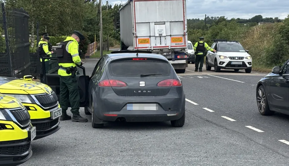 Police Service of Northern Ireland (PSNI) officers conduct a checkpoint on Concession Road in Cullaville, Co. Armagh, on Tuesday, amid a "day of action" on the roads following a significant spike in the number of road deaths in the region this year. Multiple police checkpoints took place on roads in the south of Northern Ireland on Tuesday, with the focus on a road safety message. Picture date: Tuesday July 28, 2026. Photo: Rebecca Black/PRESS ASSOCIATION